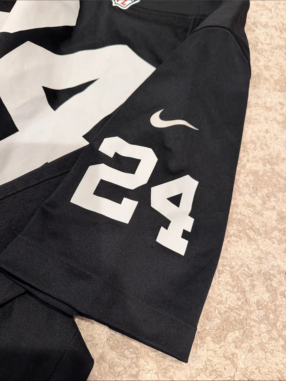 Nike NFL On Field Jersey Oakland Raiders Charles Woodson #24 Black Size L